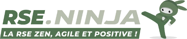 Logo RSE Ninja avec Tizu, la RSE zen, agile et positive