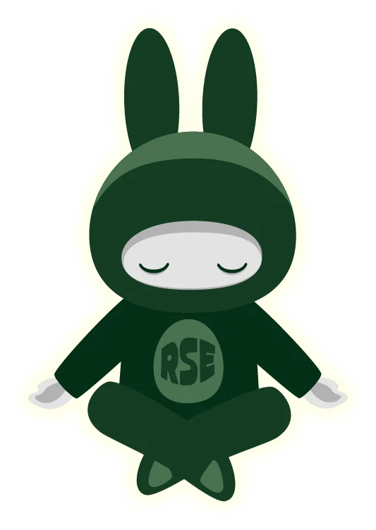 Tizu, la hase ninja, en méditation