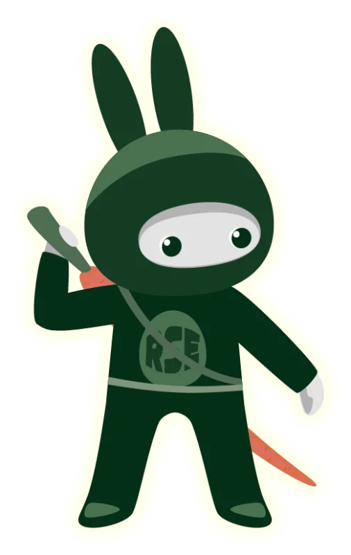 Tizu, la hase ninja, prête à avancer