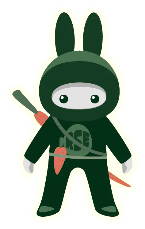 Tizu, la hase ninja, en garde