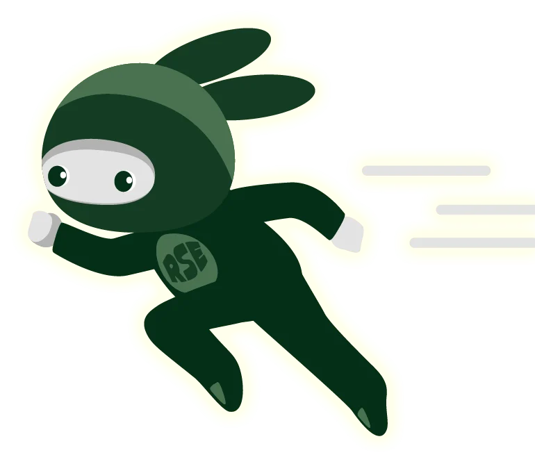Tizu, la hase ninja, en plein élan